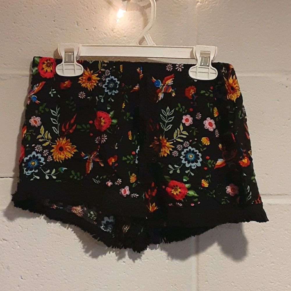 Floral Cloth Shorts
